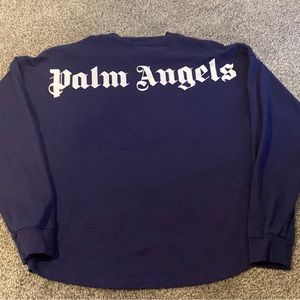 Palm angels long sleeve navy blue shirt size 10Y